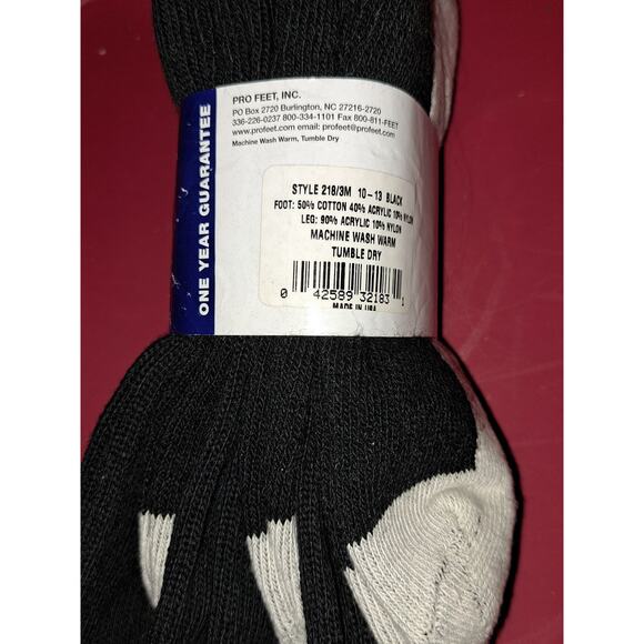Pro Feet Uniform Men's Socks size 8.5 to 12 - Picture 2 of 3
